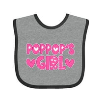 Inktastic Pop Pop's Girl Girls Baby Bib