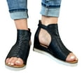 thumbnail image 3 of NOKIO Trendy Women'S Slide Sandals Sandals For Women Platform Sandals Wedge Ankle Strap Open Toe Sandals Women's Ankle Strap Low Wedge Sandals, 3 of 7