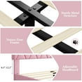 thumbnail image 6 of Senfot Twin Platform Bed Frame,Heavy-Duty Platform Bed Frame with Upholstered Headboard and Wooden Slats Support,No Box Spring Needed,Upholstered Mattress Foundation,Easy Assembly,Noise Free,Pink, 6 of 6