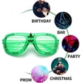 thumbnail image 5 of LINLIN Unisex Fashion Plastic Glow LED Light Up Shades Glasses for Christmas Halloween Wild Clubbing Birthday Party, 5 of 7