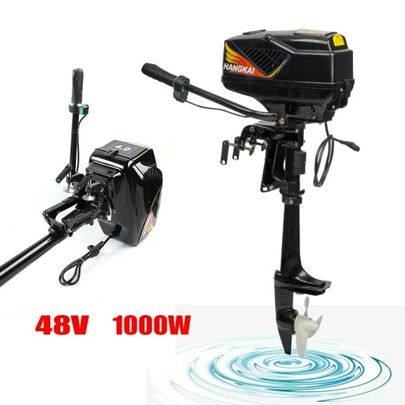Wildnix Electric Trolling Motor, 1000W Brushless Motor, 3000rpm High-Speed, 1763.7lbs Thrust, Rust-Resistant Aluminum and Nylon Construction, Low Noise, Easy Installation