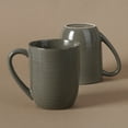 thumbnail image 4 of Famiware Tempus 4-Piece Stoneware Coffee Mug Sets, 14 oz Mugs for Kitchen,Dark Olive, 4 of 6
