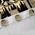 thumbnail image 4 of Feelyou Jungle Bear Print Black Out Curtains, Gold Triangle Aztec Curtains Pack of 2 (42x63 Each), Woodland Wildlife Animal Bedroom Curtains, Living Room Curtains Decor, 4 of 6
