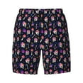thumbnail image 4 of Lsque Mens Swim Trunks Skulls In Floral Pattern - Bathing Suit Compression Liner - Beach Swim Shorts Swimwear - (S-3XL) - Stretch Quick Dry -Large, 4 of 9