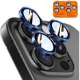 thumbnail image 1 of REJODA-2 Pack for iPhone 16 Pro Max/iPhone 16 Pro Camera Lens Protectors, Individual Tempered Glass Protectors, Anti-Scratch, Easy Installation, Ultra HD Night Shooting Mode, Dark Blue, 1 of 4