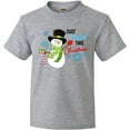 thumbnail image 3 of Inktastic Just Chillin' This Christmas Fun Snowman in Top Hat Youth T-Shirt, 3 of 5