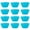 Sky Blue, variant on HomeLife 12Pcs Round Stackable Muffin Cups Non-stick High Temperature Resistant Bakeware Food Grade Silicone Baking Molds Party Favors
