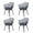 Grey, variant on BPS Resin Dining Chairs Set of 2, Modern Outdoor Patio Furniture Plastic dining chairs, ergonomic back, armrests, weather-resistant for patio, backyard, deck, porch, easy to clean, Beige