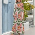 Spring Floral Peruvian Lily Long Dress luxury evening dresses 2024