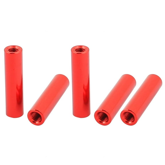 5 Pcs M3 x 20mm Round Aluminum Column Alloy Standoff Spacer Stud Fastener Red