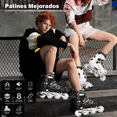 thumbnail image 2 of Patines  Bloosom En Línea Profesionales Adulto Ajustables Con Luces Negro L, 2 of 4