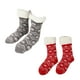 thumbnail image 1 of Calcetines tipo pantuflas, 2 pares de calcetines de piso antideslizantes de tubo largo, antideslizantes ultra suaves para invierno navideño, 1 of 5