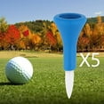 thumbnail image 3 of 2x 5x Tees de goma para golf duraderos Casi irrompibles 42 mm Accesorios de plástico flexible de para practicar Entrenamiento en hogar, 3 of 8