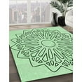 thumbnail image 2 of Ahgly Company Indoor Rectangle Patterned Mint Green Area Rugs, 2' x 4', 2 of 6