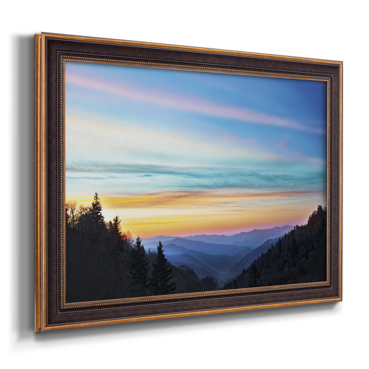River Valley Sundown Premium Framed Canvas- Ready to Hang