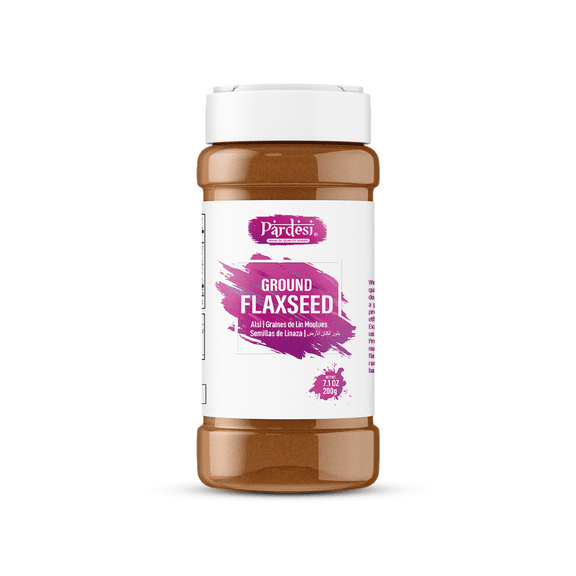 PARDESI Ground Flaxseeds 7.1 OZ (200g) Alsi Powder - Resealable Jar Packaging