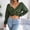 Army Green, variant on Babysbule Sweaters for Women Women's Fashion Casual Colorful Long Sleeve Off Shoulder Knit Sweater Crew Neck Sweater