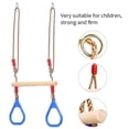 thumbnail image 4 of Anillos De Madera Del Gimnasio Del Oscilación Del Trapecio De Los Niños, Oscilación Segura De Los Niños Para Jugar Al Aire Libre, 4 of 8