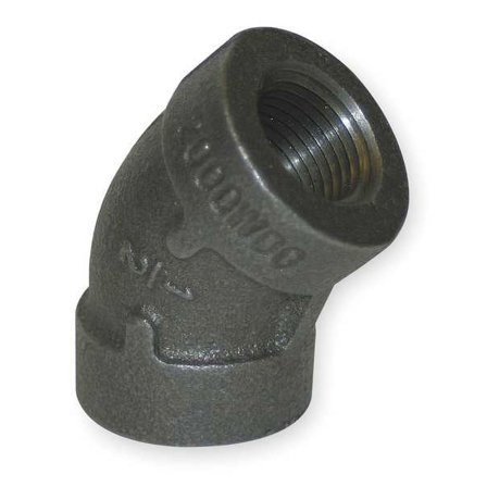 45 Degree Elbow 45 Degree Elbow, 1-1/4" Pipe, FNPT, Malleable Iron, Class 300