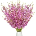 thumbnail image 1 of 12 Uds. De orquídeas de seda para mujer, flores de tallo largo de imitación a granel para el hogar, boda, oficina, fiesta, decoración festiva para interiores y exteriores Adepaton WRJM-437-5, 1 of 8