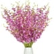 thumbnail image 1 of 12 Uds. De orquídeas de seda para mujer, flores de tallo largo de imitación a granel para el hogar, boda, oficina, fiesta, decoración festiva para interiores y exteriores Xemadio WRJM-437-5, 1 of 8