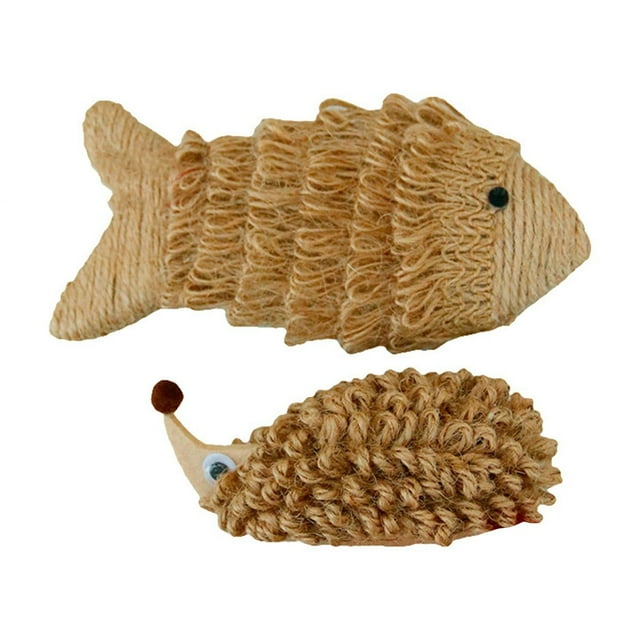 Juguete para gatos, juguete para gatos de interior, cuerda de cáñamo, juego divertido, almohadilla para rascar, tablero para rascar resistente a las