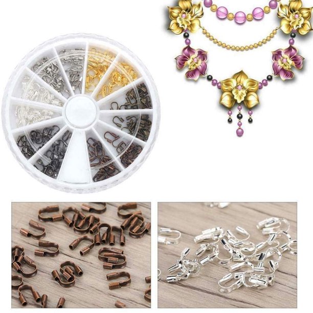 Mgaxyff Wire Guardian,200 Pcs/Box Alloy Wire Cable Guard Hole Guardian Protector Jewelry