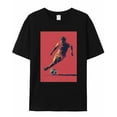 thumbnail image 5 of T Shirts for Women Short Sleeve Cotton Crewneck T-Shirt, Football Athlete Competitive Sports Tee Tops Casual Basic T-Shirts, XS-5XL Black XXL, 5 of 7