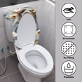 thumbnail image 4 of HELLHERO Calf Toilet Seat Protector Adjustable 2 Pack Stretchy Fabric Dustproof for Bathroom Supplies, 4 of 8