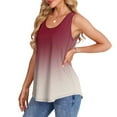 thumbnail image 4 of ITSAME Womens Tank Tops, Crew Neck Sleeveless Gradient Elegant Casual Loose Blouses Multicolor M, 4 of 7