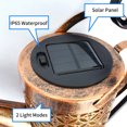 thumbnail image 4 of Luces de regadera Luces de estacas solares de metal Luces de paisaje solares huecas LED Luces de est Tomshoo Lámpara de exterior, 4 of 7