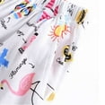 thumbnail image 5 of SWSMCLT Women's Cotton Pjs Summer Pajama Shorts Comfy Thin Cute Trendy Spandex Soft Knee Length Elastic Pajamas White XX-Large, 5 of 5