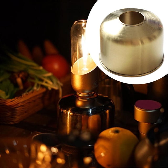 GA Tapa Cilindro Función Bambú Recambio Útil de Pieza para Cocinar Cobre shamjiam Tapa del recipiente de gas