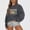 Gray, variant on CaiJunJia Sweatshirts for Womens Women's Fall Letter Graphic Crewneck Sweatshirt Winter Long Sleeve Casual Drop Shoulder Pullover Tops