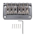 thumbnail image 1 of Guitars Tailpiece, Pretty Design Firm Fixing Easy Installation Electric Guitar Bridge  For Instrument Silver,Black, 1 of 8