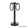 thumbnail image 5 of Vanity Top 2 Towel Ring Guest Towel Valet - Satin Chrome / Dotted, 5 of 5