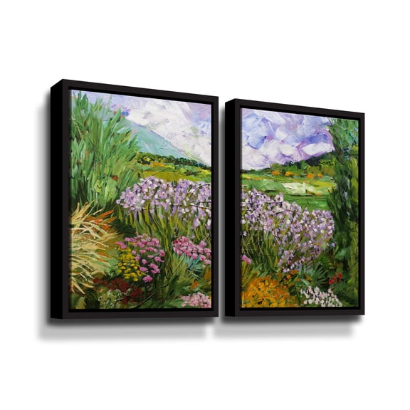 Artwall California Dreaming, 2 Piece Floater Framed Canvas Set by Allan Friedlander