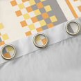 thumbnail image 4 of Manfei Chic Abstract Teens Black Out Curtains, Yellow Square Checkered Curtains Pack of 2 (42x63 Each), Modern Buffalo Plaid Bedroom Curtains, Window Curtains Decor, 4 of 6