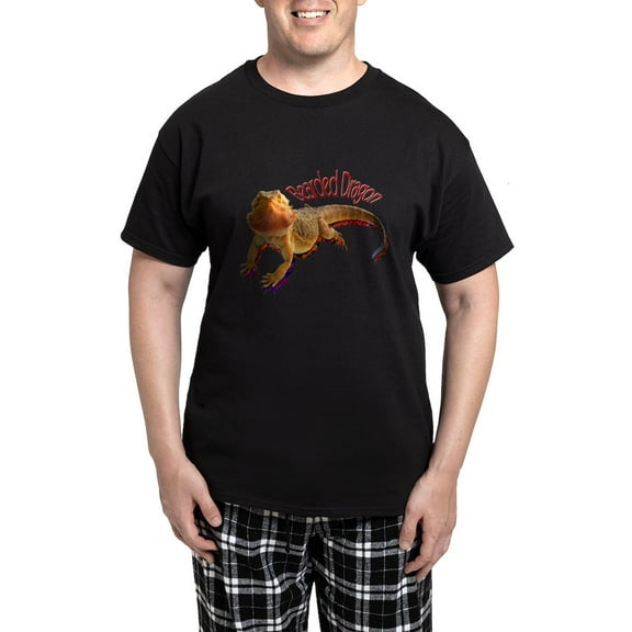 CafePress - Bearded Dragon III Men's Dark Pajamas - Men's Dark Loose Fit Cotton Pajama Set