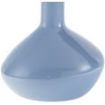 thumbnail image 3 of Livabliss Aviara Rustic Accent Table Lamp, 15-inch, Blue with Gray Scalloped Shade, 3 of 5
