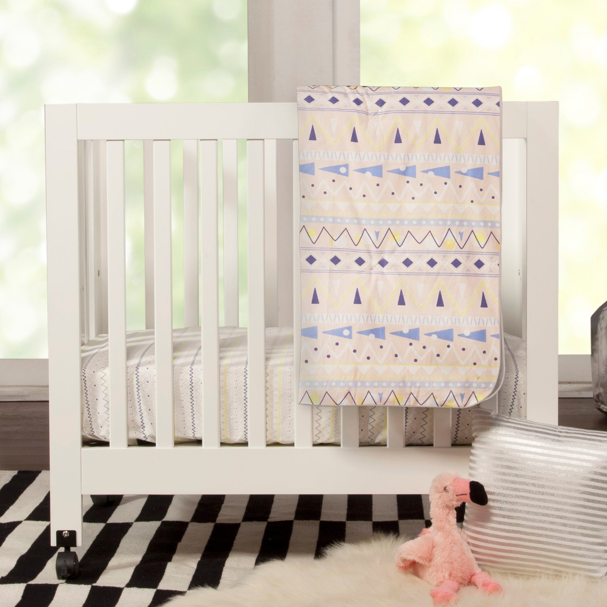 babyletto origami mini crib washed natural