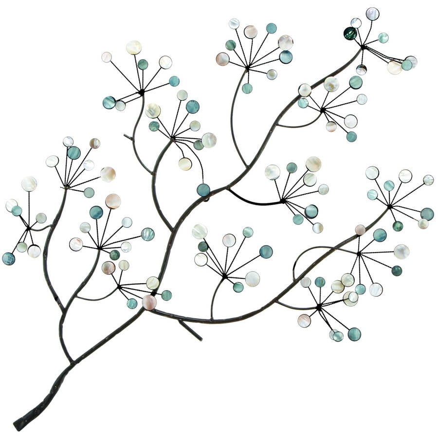 Decmode Metal and Acrylic Wall Decor, Multi Color by DecMode