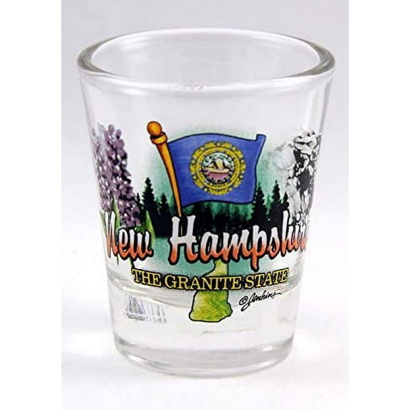 New Hampshire Granite State Elements Shot Glass