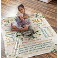 thumbnail image 2 of Custom 80th Birthday Gifts for Women, 80th Birthday Photo Blanket, Floral 80th Birthday Fleece Blanket, 80th Birthday Decorations for Her, 80th Birthday Gift Ideas for 80 Year Old Mom Grandma Aunt, 2 of 6