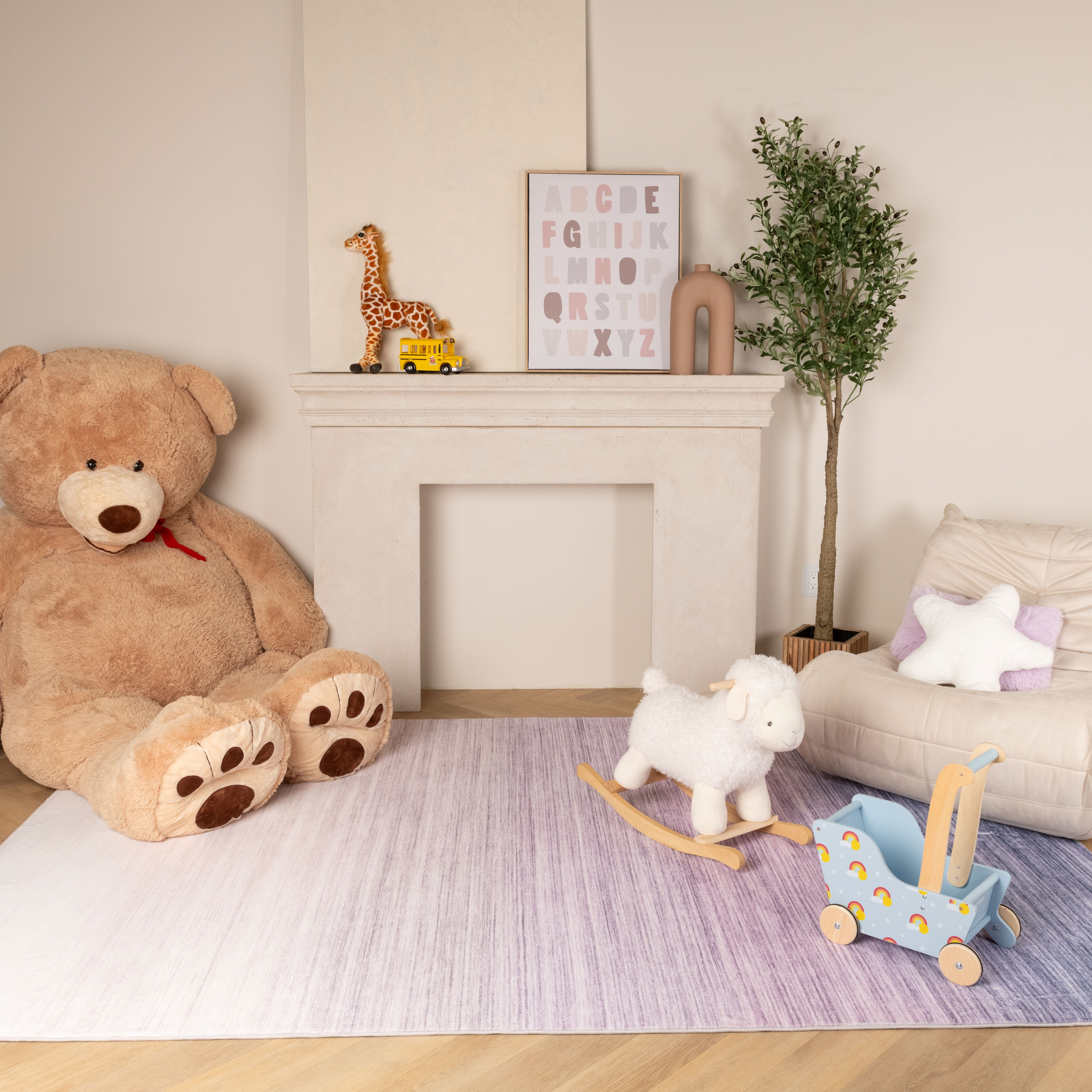 Rug Branch Modern Minimalist Abstract Indoor Area Rug