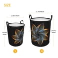 thumbnail image 5 of LNWH Laundry Basket, Black Colorful Metal Abstract Art Pattern Foldable Laundry Hamper With Handles Waterproof, Medium, 5 of 8
