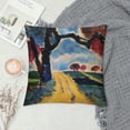 thumbnail image 2 of Qinduosi  Wassily Kandinsky Abstract Pillow Covers Landscape with Two Poplars The Waterfall Painting Decorative Cushion Covers for Sofa Couch White, 2 of 5