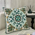 thumbnail image 2 of ChicYu Christmas Pillow Cover Embroidered Pillow Cover Embroidery Texture Christmas Pattern Highlights Festive Vibes Fits for Sofa Bed Decor, 2 of 5