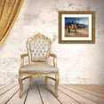 thumbnail image 3 of Sorenson, Jack 14x12 Gold Ornate Wood Framed with Double Matting Museum Art Print Titled - Twenty Years in the Saddle, 3 of 4