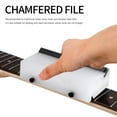 thumbnail image 4 of 1 guitar fret miter file, 36-degree end bevel cut single-edged file, compatible with luthiers, 4 of 5
